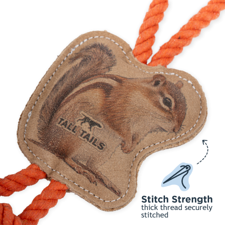 Tall Tails Leather Chipmunk Tug