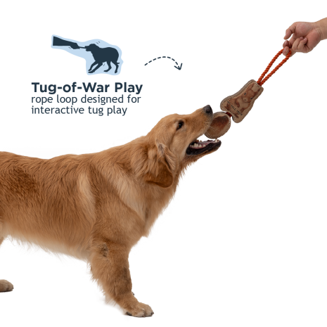 Tall Tails Leather Jointed Squirrel Tug