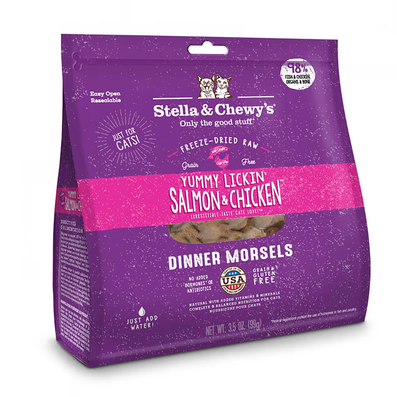 Stella & Chewy's Feline Dinner Morsels Yummy Lickin' Salmon & Chicken