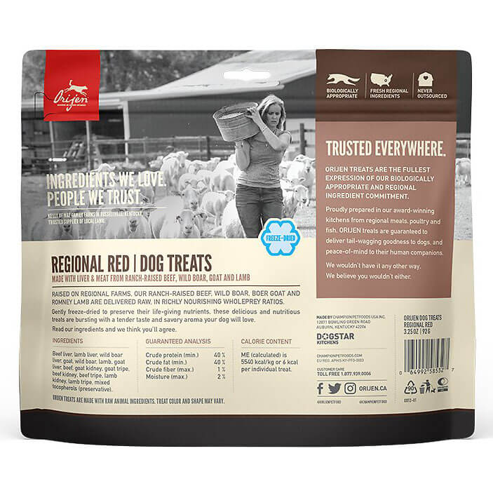 Orijen Freeze-Dried Treat Regional Red