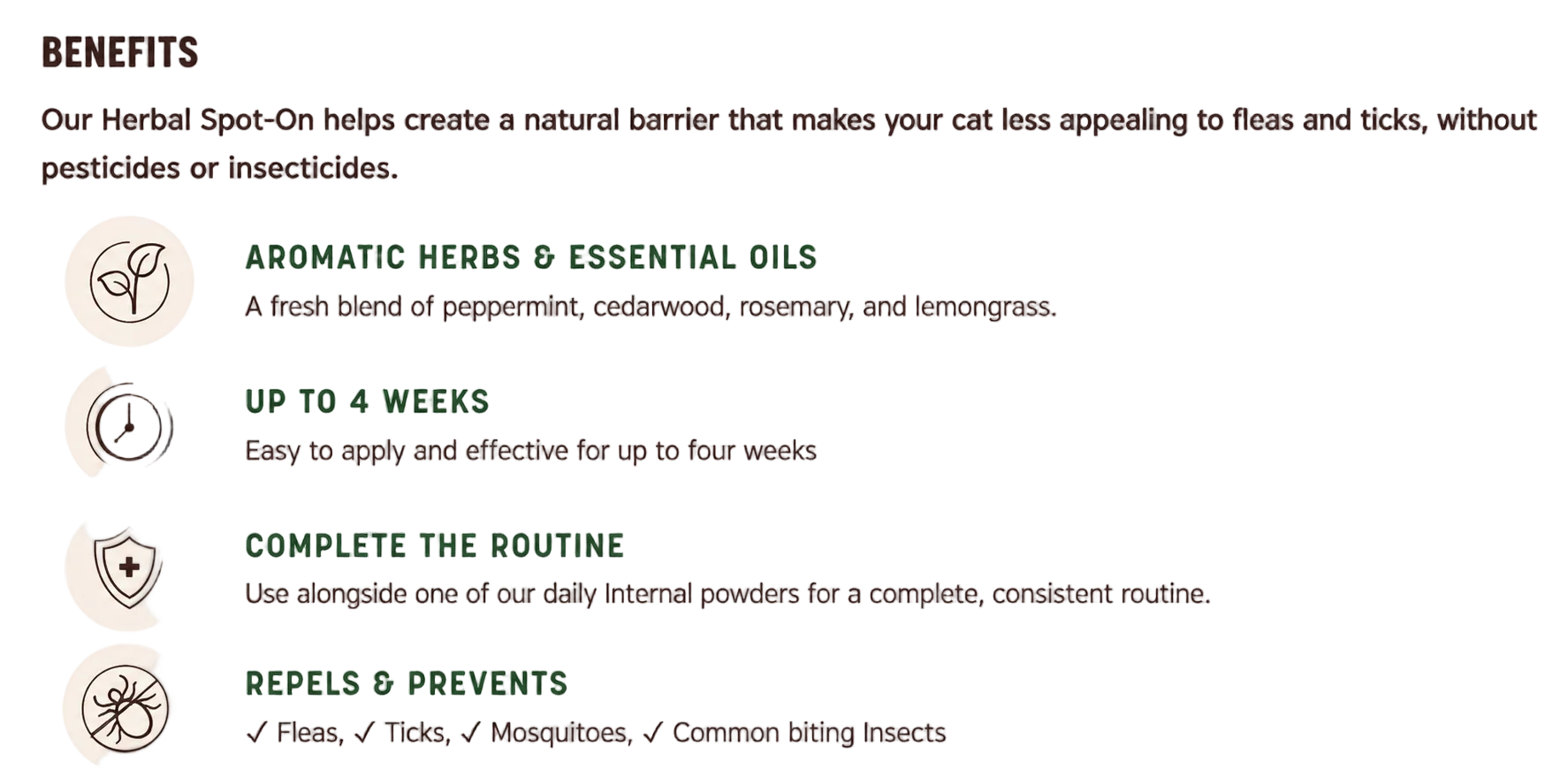 Earth Animal Nature's Protection Feline Flea & Tick Herbal Spot-On