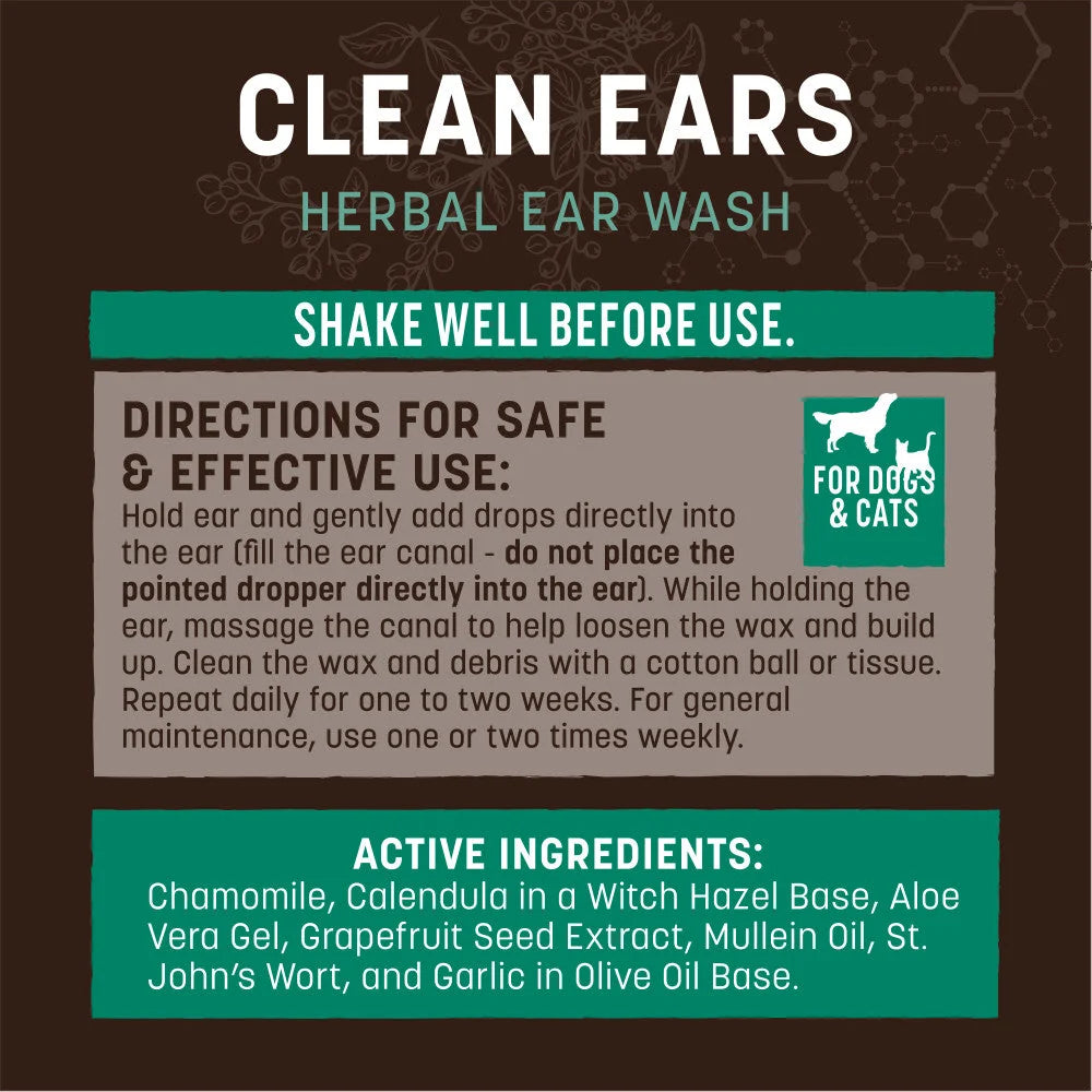 Earth Animal Clean Ears Cleanser