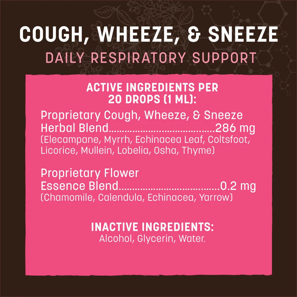 Earth Animal Cough Wheeze & Sneeze Herbal Drops