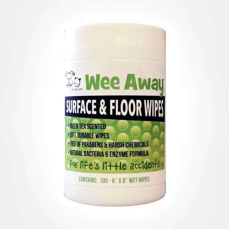 Wee Away Floor & Surface Wipes