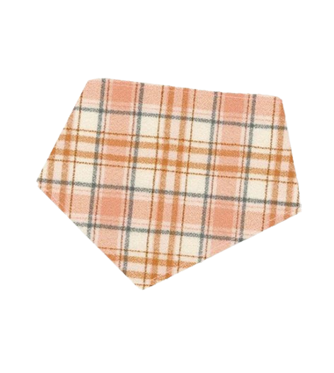 Bibby Bubby Flannel Bandana - Pink Check