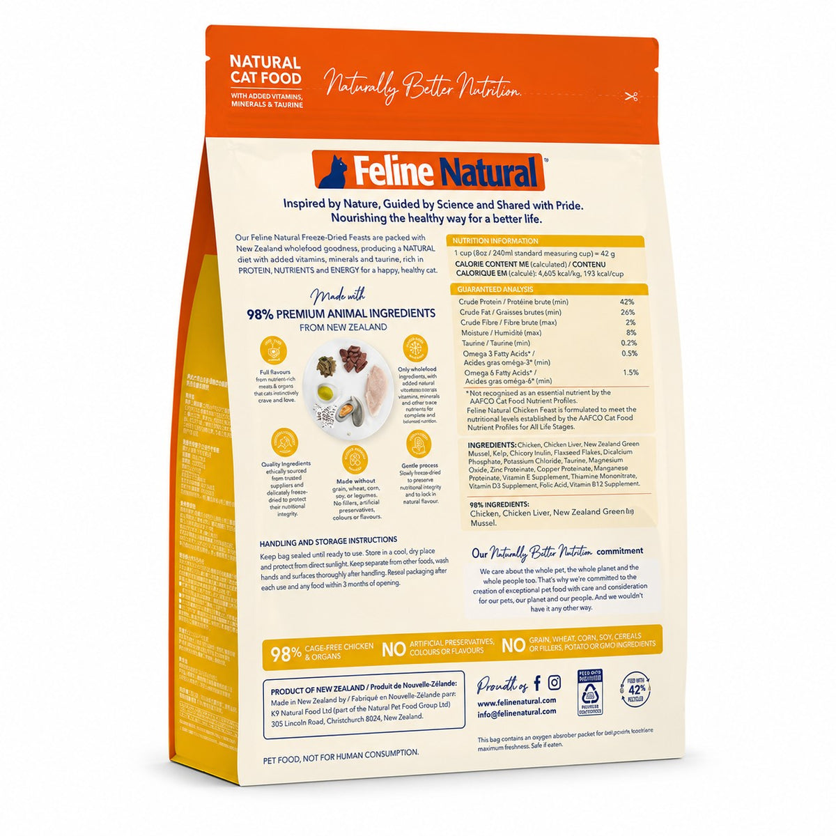 Feline Natural Freeze Dried Chicken Feast