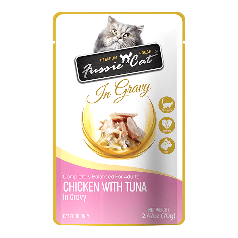 Fussie Cat Pouch Chicken & Tuna in Gravy