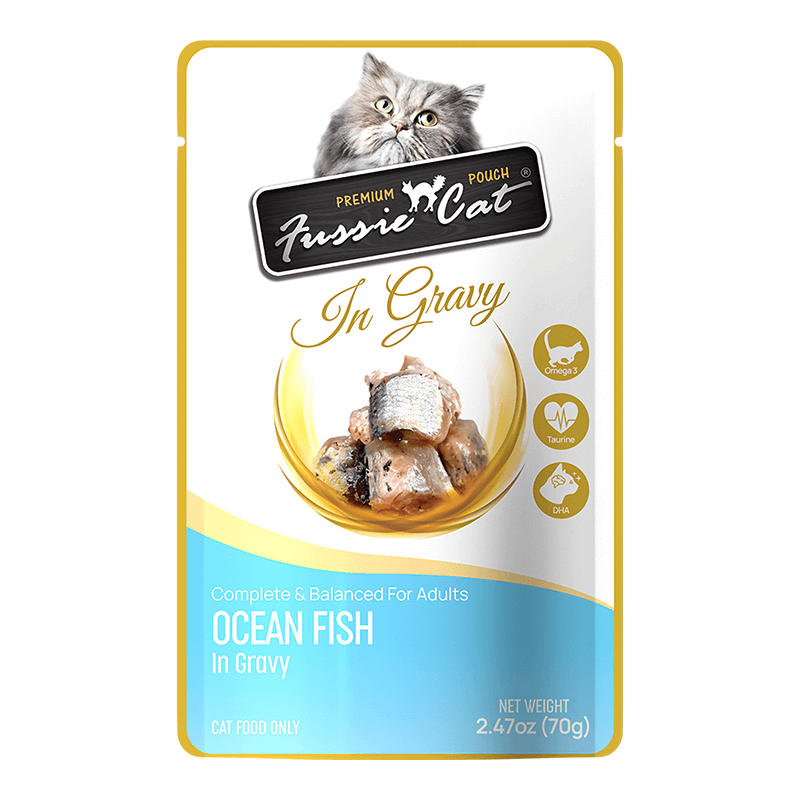 Fussie Cat Pouch Ocean Fish in Gravy