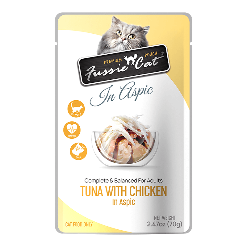 Fussie Cat Pouch Tuna & Chicken in Aspic