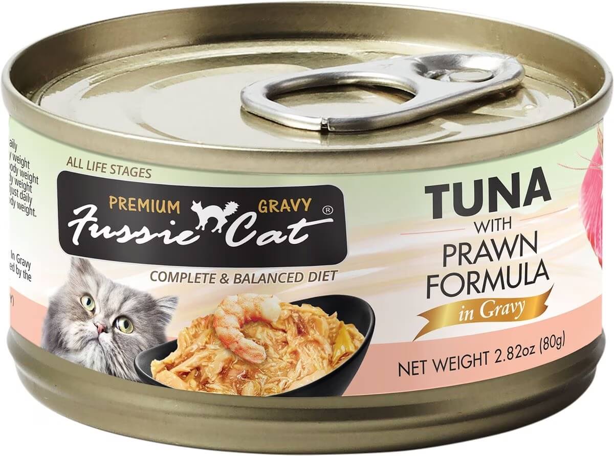 Fussie Cat Premium Tuna & Prawns in Gravy