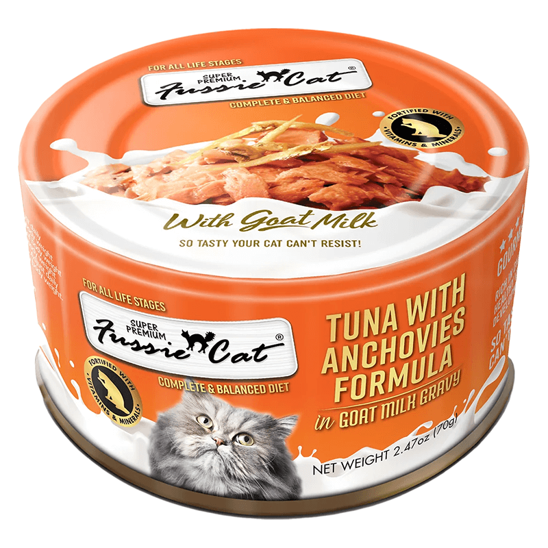 Fussie Cat Tuna & Anchovies in Goat Milk