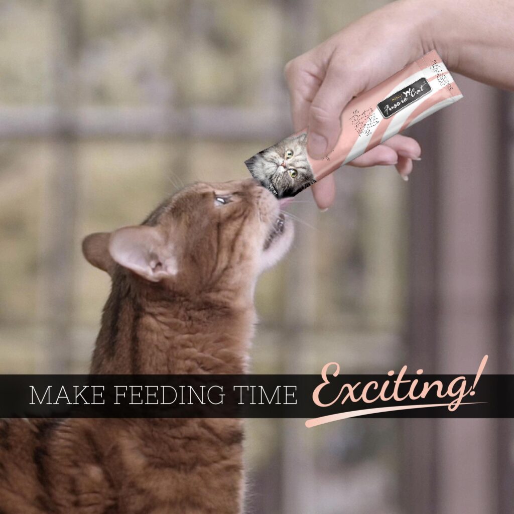 Fussie Cat Lickable Treat Kitten Tuna & Salmon in Goat Milk Puree 4-Pack