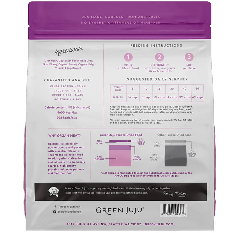 Green Juju Freeze-Dried Raw Limited Ingredient Goat