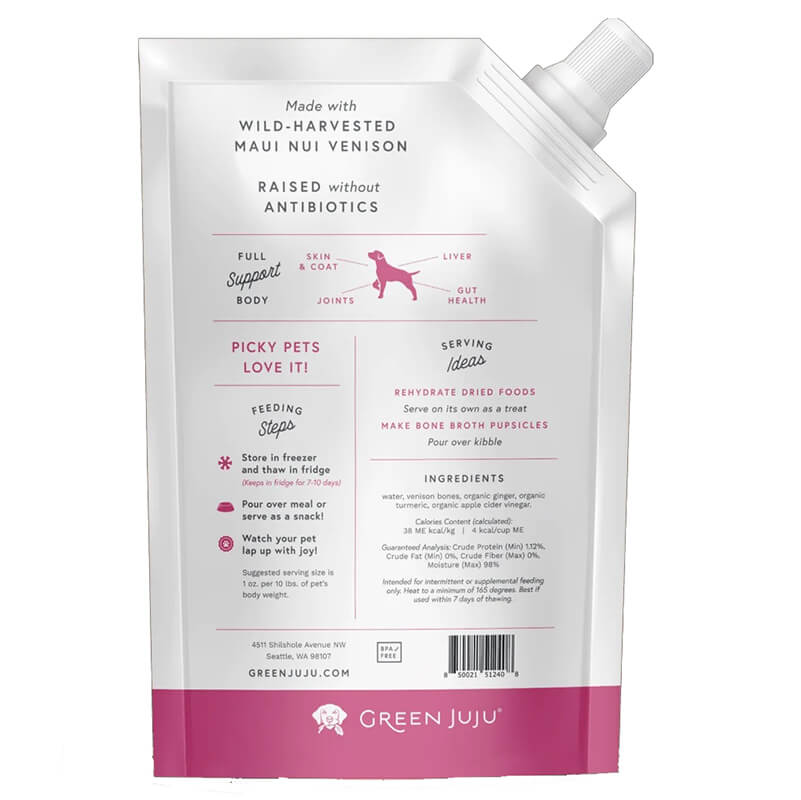 Green Juju Venison Bone Broth