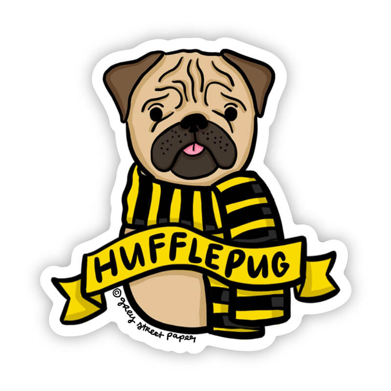 Grey Street Paper Hufflepug Sticker