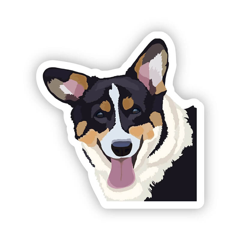 Happy Sploot Designs Vinyl Sticker - Pembroke Welsh Corgi
