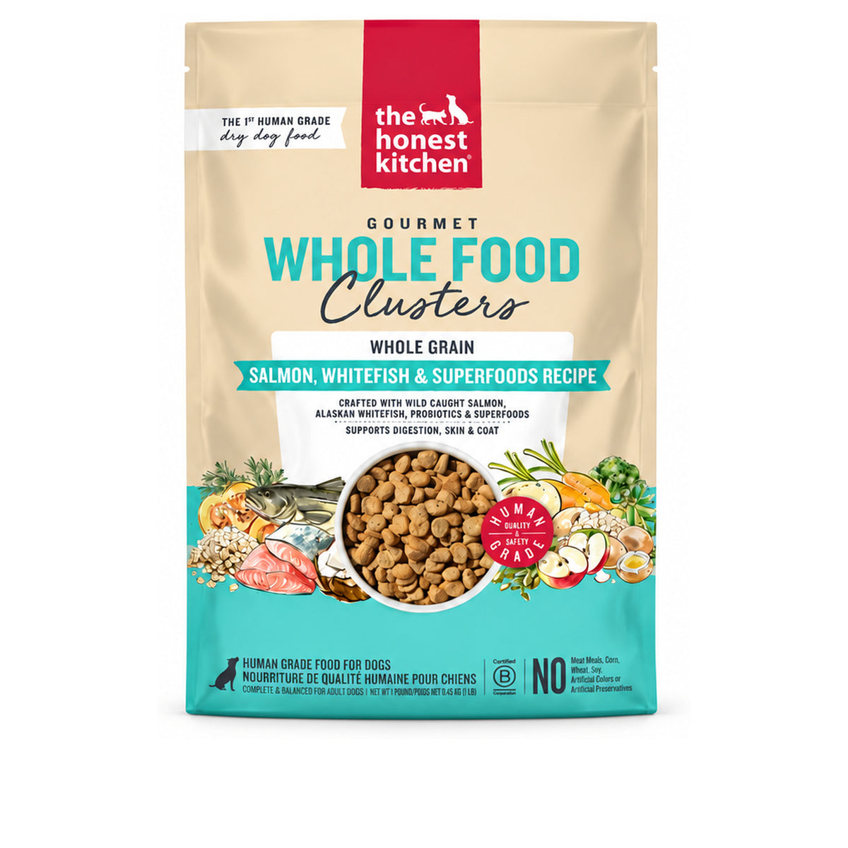 Honest Kitchen Clusters Whole-Grain Salmon & Whitefish