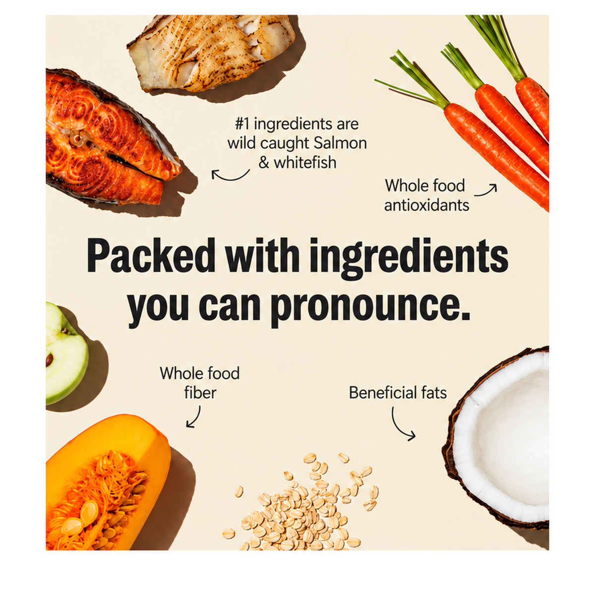 Honest Kitchen Clusters Whole-Grain Salmon & Whitefish