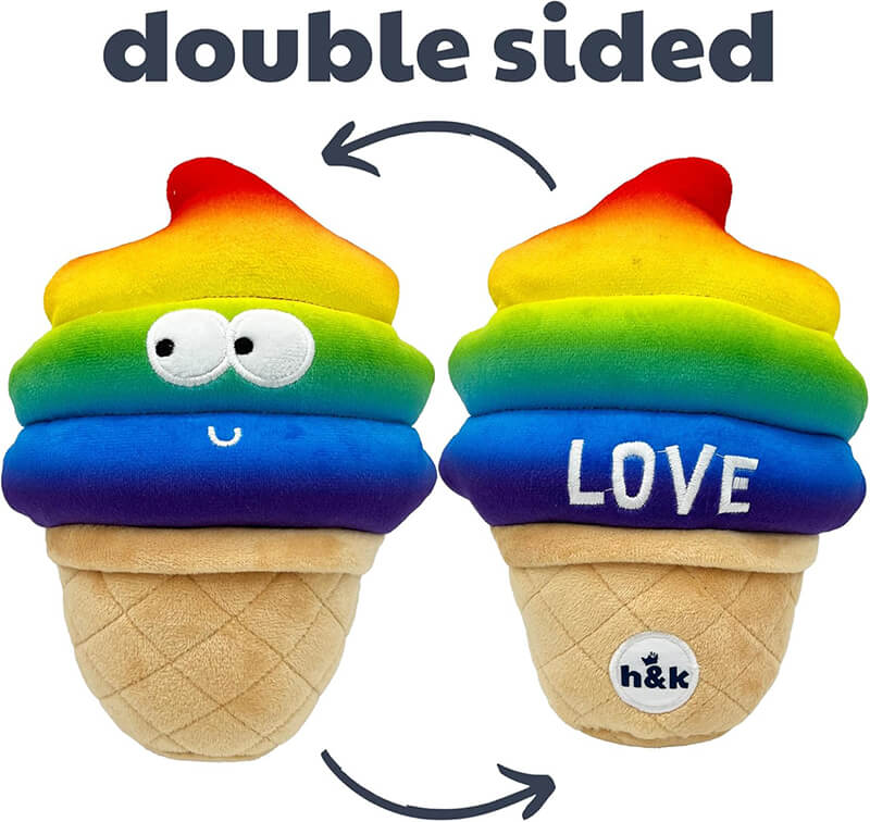 Huxley & Kent Power Plush Fro-Yo Pride Cone