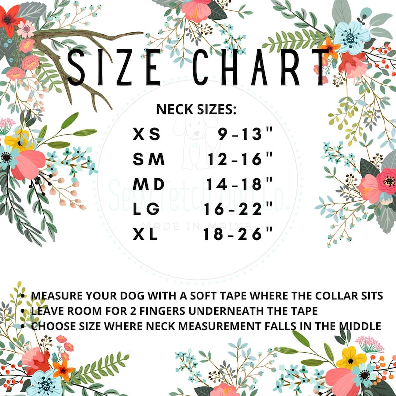 Sew Fetch Collar Pink Lemons