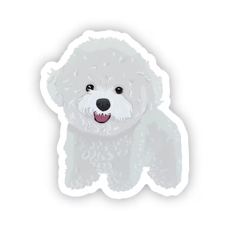 Happy Sploot Designs Vinyl Sticker - Bichon Frise