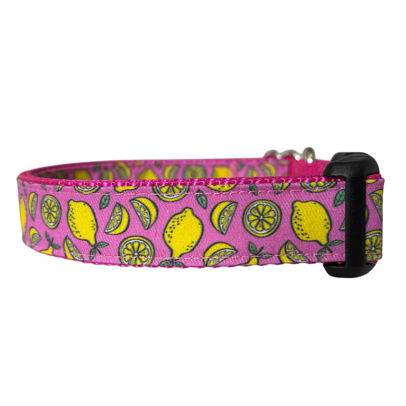 Sew Fetch Collar Pink Lemons