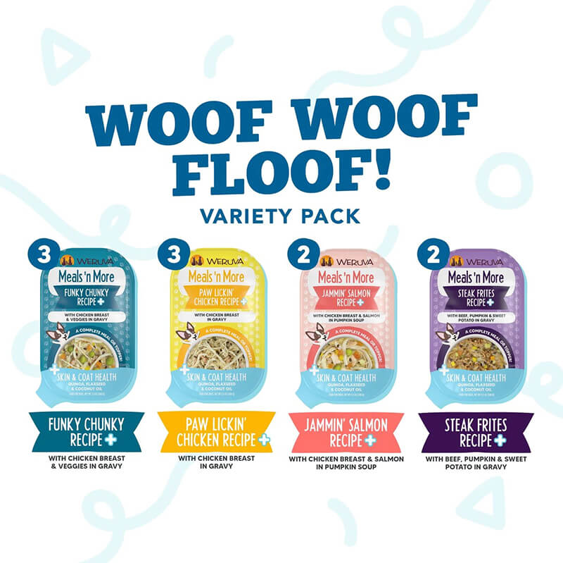 Weruva Meals 'n More Woof Woof Floof Variety Pack