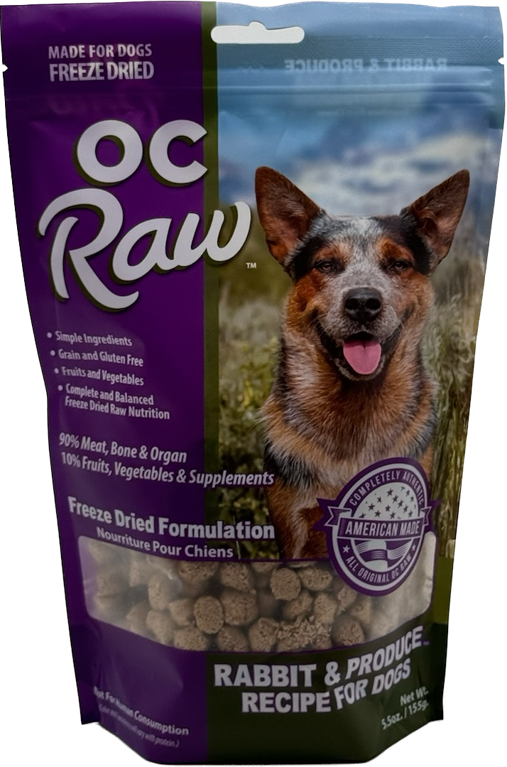 OC Raw Freeze-Dried Rox Rabbit & Produce