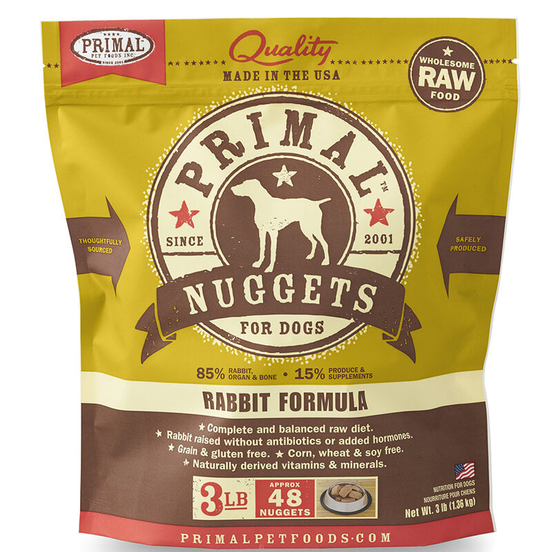 Primal Frozen Raw Rabbit Nuggets