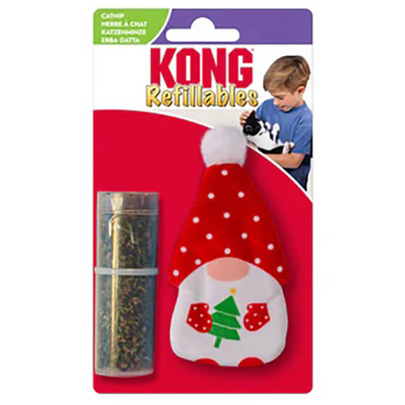 Kong Cat Holiday Refillables Gnome