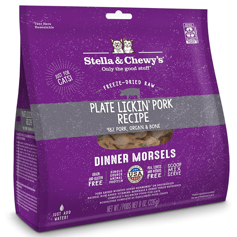 Stella & Chewy's Feline Dinner Morsels Plate Lickin' Pork