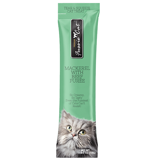 Fussie Cat Puree Lickable Treat Mackerel & Beef