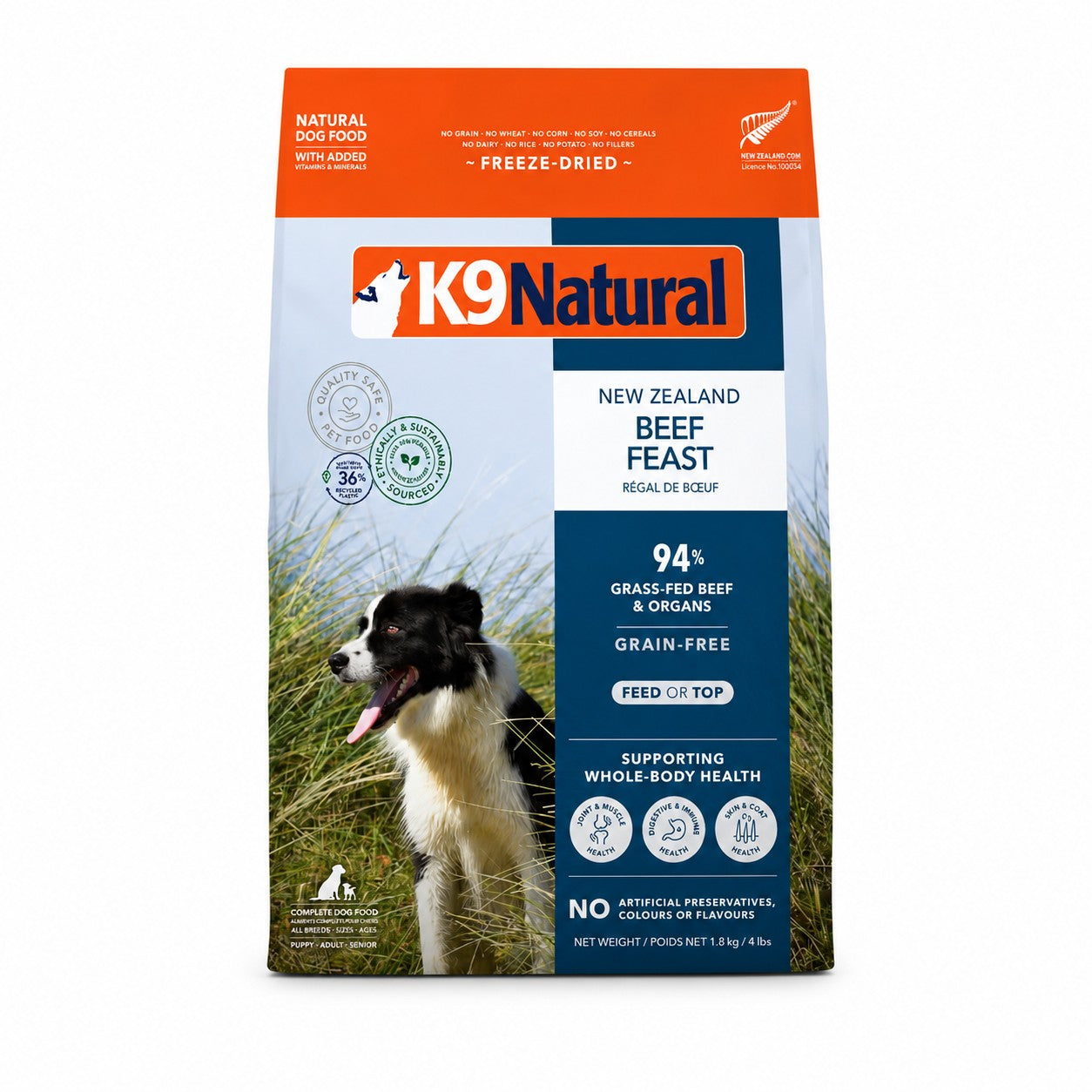 K9 Natural Beef Feast Freeze-Dried Dog Food