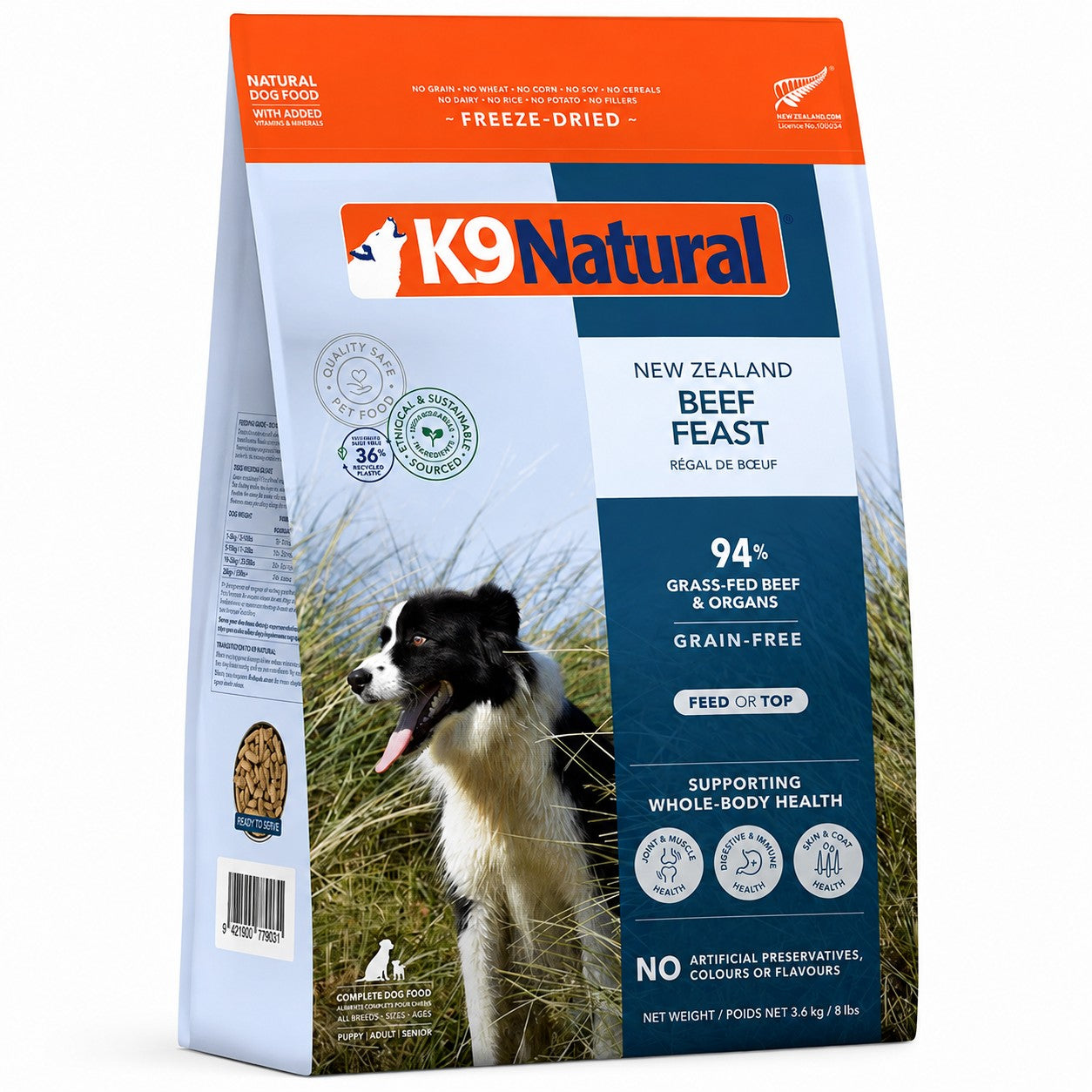 K9 Natural Beef Feast Freeze-Dried Dog Food