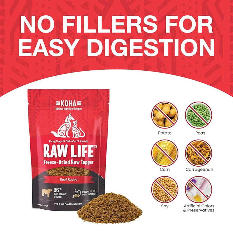Koha Freeze-Dried Raw Beef Topper
