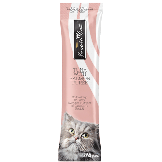 Fussie Cat Puree Lickable Treat Tuna & Salmon