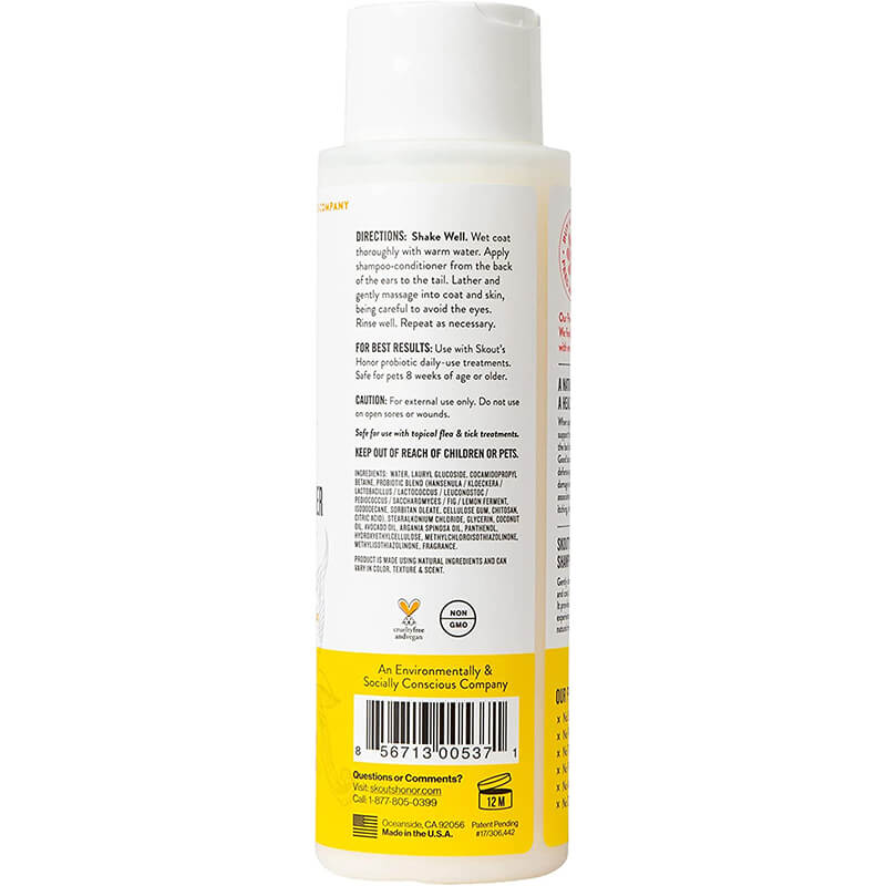 Skout's Honor Probiotic Shampoo + Conditioner Honeysuckle