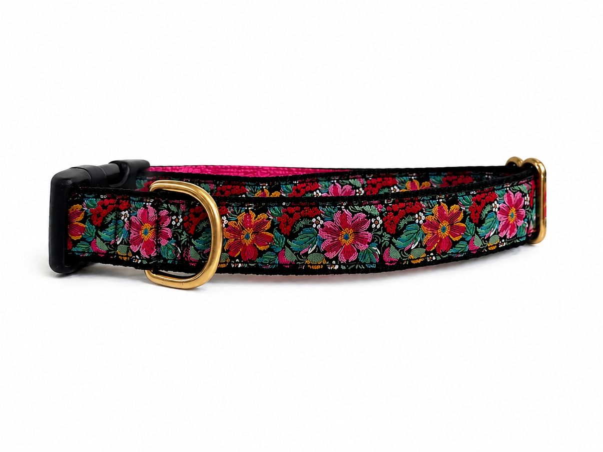 Mackenzie Collar Floral on Black