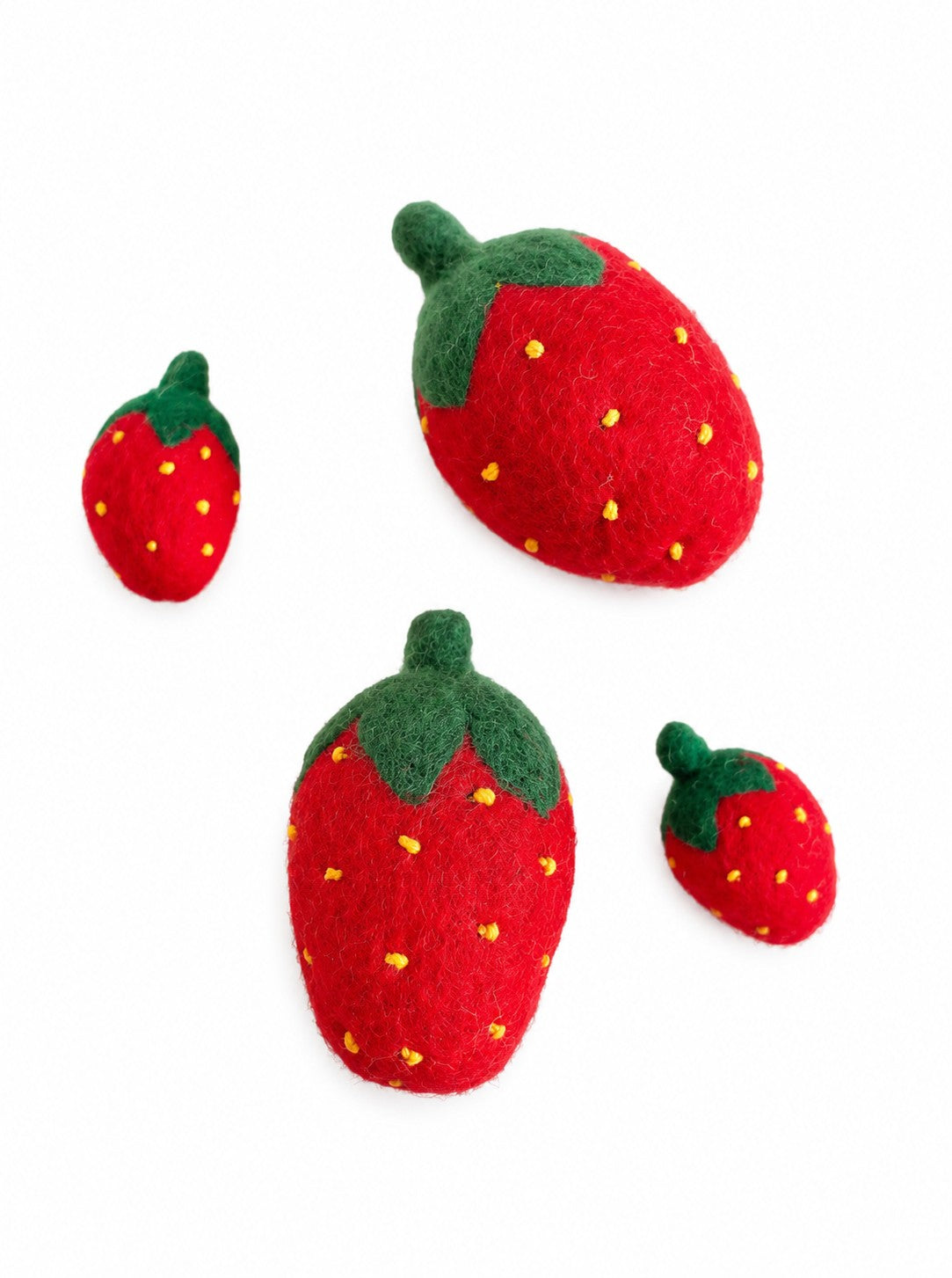 MODERNBEAST Strawberry Wool Toy - Small 2pk