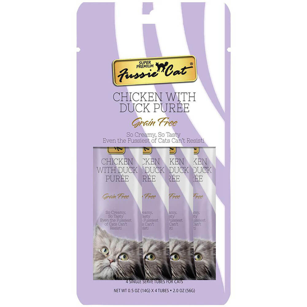 Fussie Cat Puree Lickable Treat Chicken & Duck
