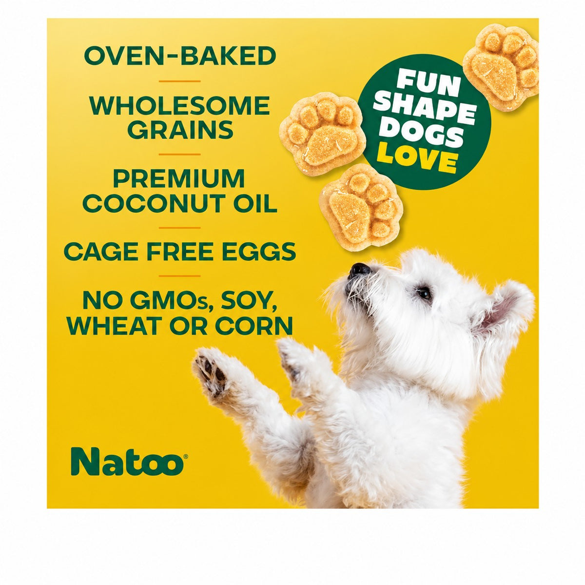 Natoo Crunchy Biscuits Coconut & Mango Small Bites