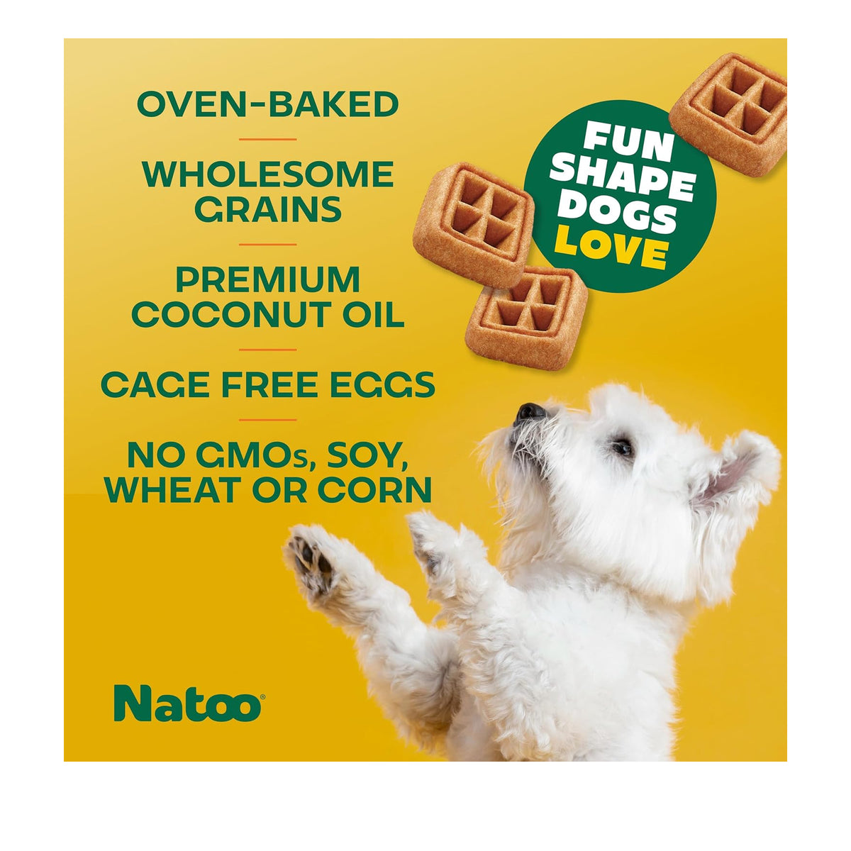 Natoo Crunchy Biscuits Oats, Banana and Honey Small Bites