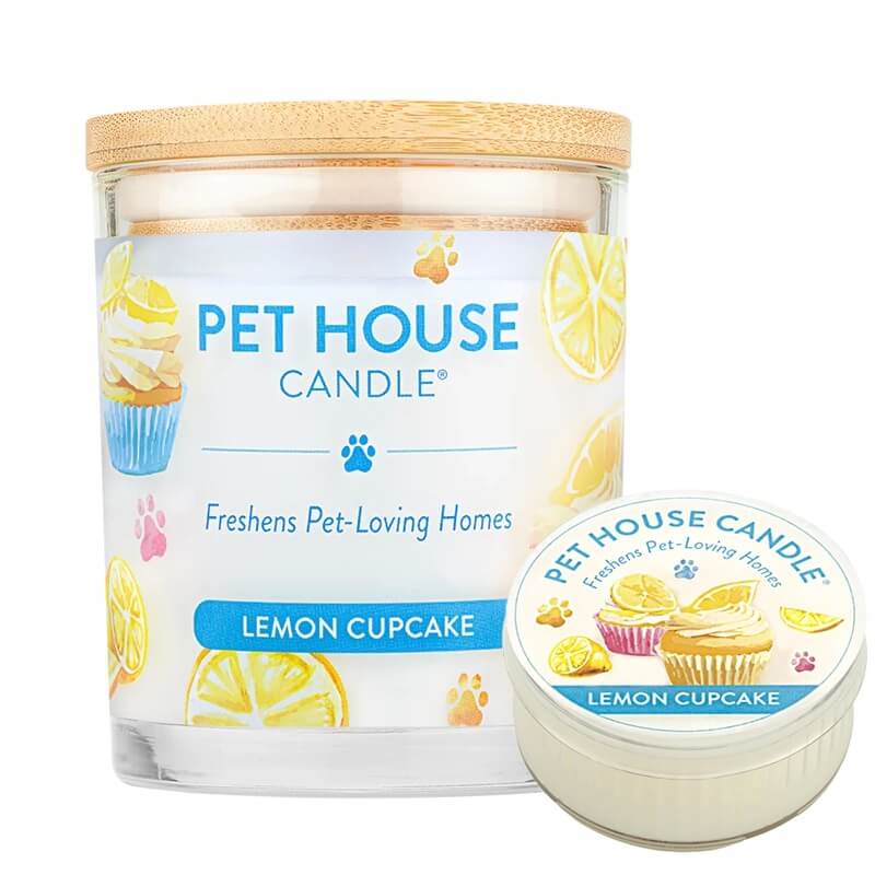 One Fur All Pet House Candle - Lemon Cupcake