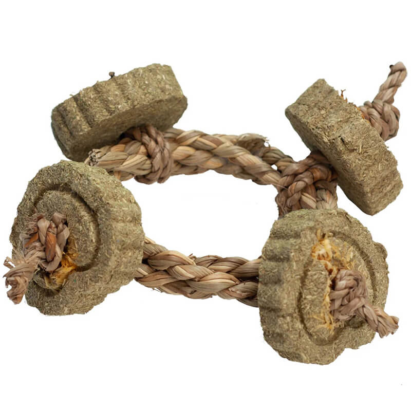 Nibbles Timothy Hay Braided Rope Chew