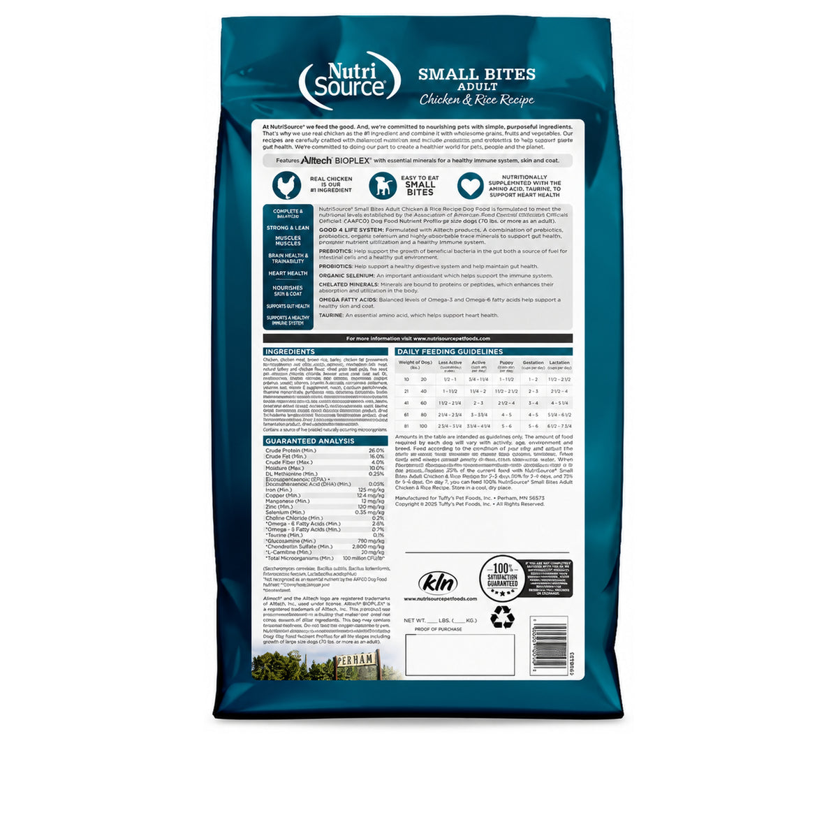 NutriSource Adult Chicken & Rice Small Bites