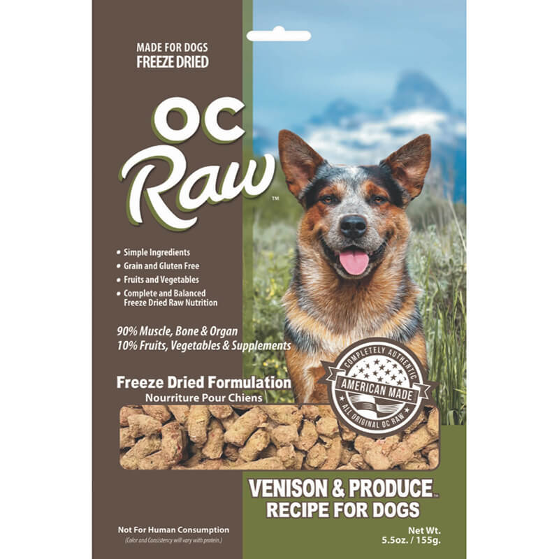 OC Raw Freeze-Dried Rox Venison & Produce