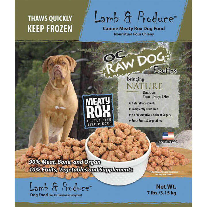 OC Raw Meaty Rox Lamb & Produce
