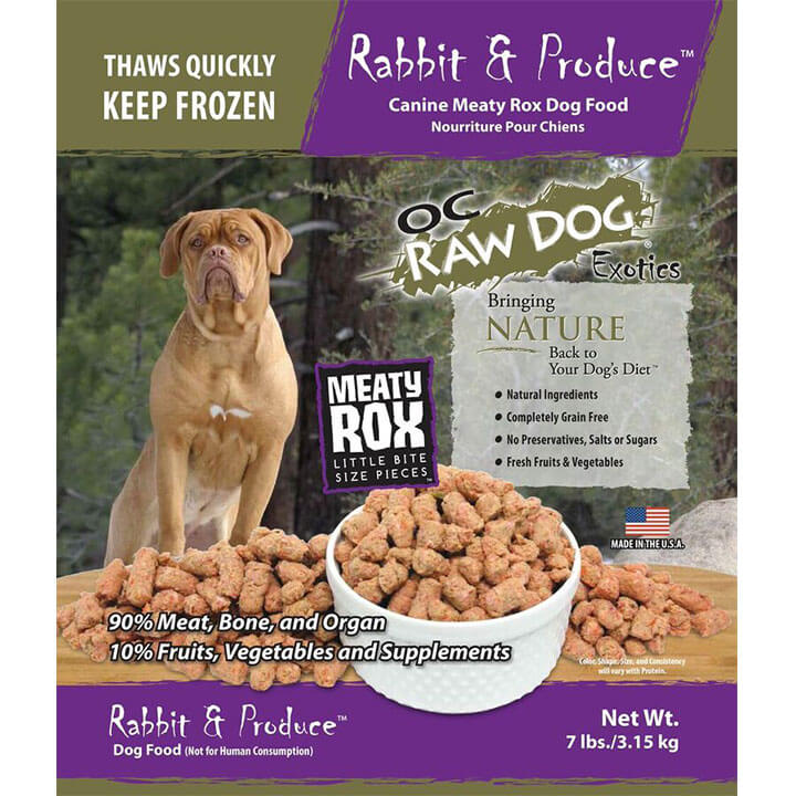 OC Raw Meaty Rox Rabbit & Produce