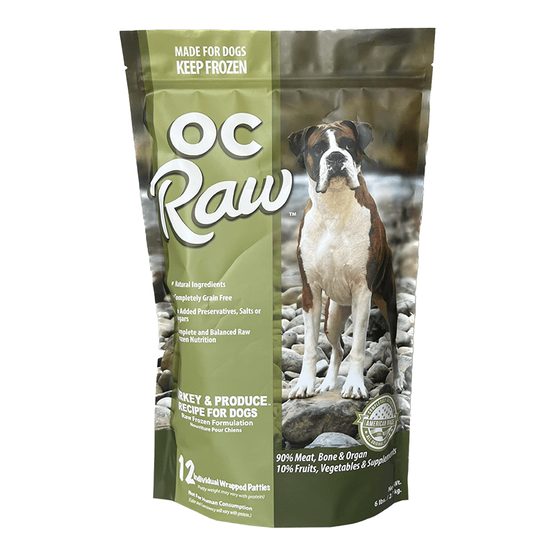 OC Raw Patties Turkey & Produce