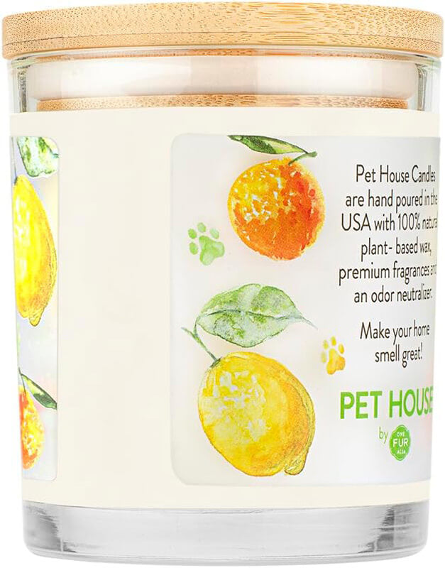 One Fur All Pet House Candle - Fresh Citrus